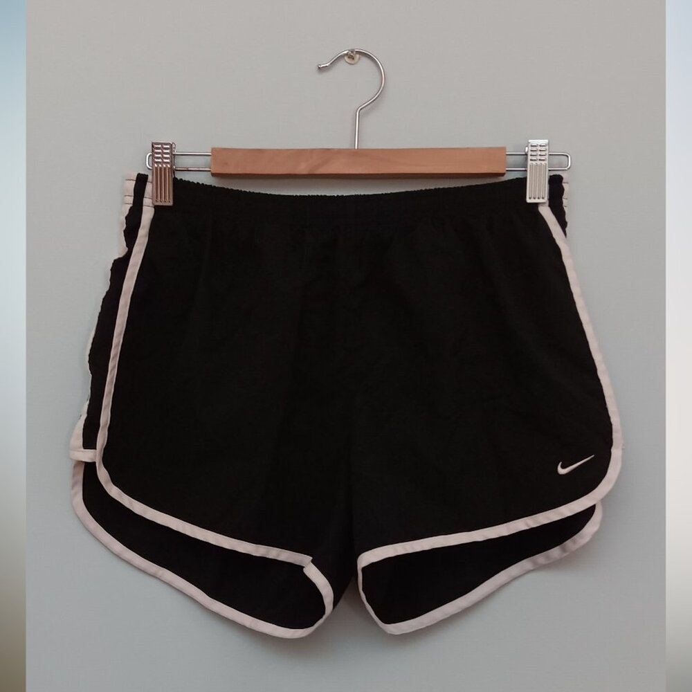 Nike Fit Dry Shorts Black White Side Stripe M